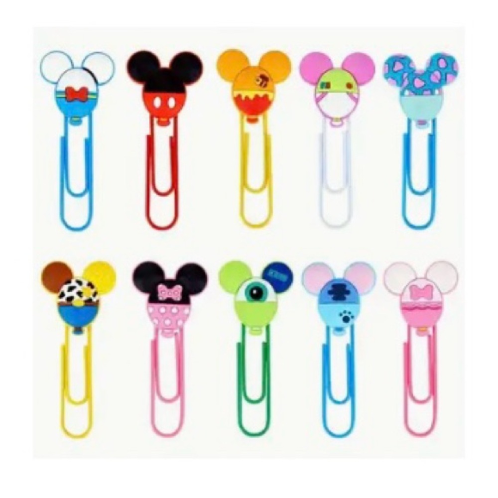 NEW 10Pc Disney Character Paperclips
